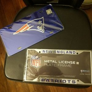 New England patriots Fans Plate Frames